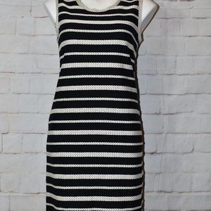 Max Studio Women's Dress Chunky Embroidered Stripe